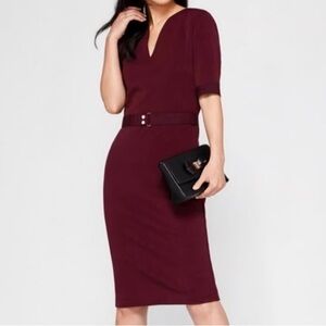 TED BAKER LONDON jesabil pencil dress TB size 4 US 10 - NEW